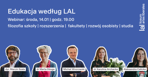 Webinar: Edukacja według LAL | 14 stycznia 2026 | 19.00