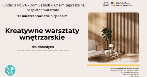 Kreatywne warsztaty wnętrzarskie- Jak zaprojektować wspierające wnętrze