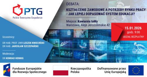 DEBATA: Kształcenie zawodowe a potrzeby rynku pracy - jak lepiej dopasować system edukacji?