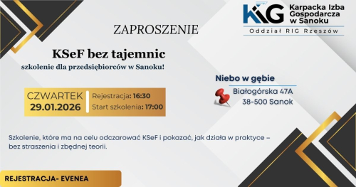 KSeF bez tajemnic - szkolenie dla przedsiębiorców w Sanoku!