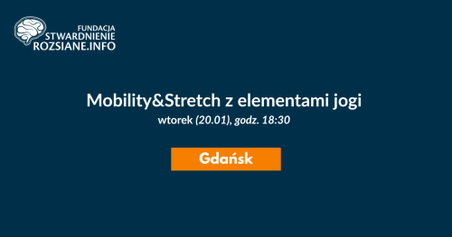 Mobility&Stretch z elementami jogi - zajęcia w Gdańsku dla osób z chorobami neurologicznymi (20.01.2026, godz. 18:30)