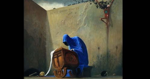 Zdzisław Beksiński - spacer po wystawie malarstwa z przewodnikiem