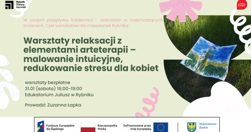 Warsztaty relaksacji z elementami arteterapii - malowanie intuicyjne + redukowanie stresu dla kobiet