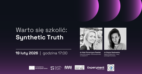 WARTO SIĘ SZKOLIĆ. Future skills for synthetic media