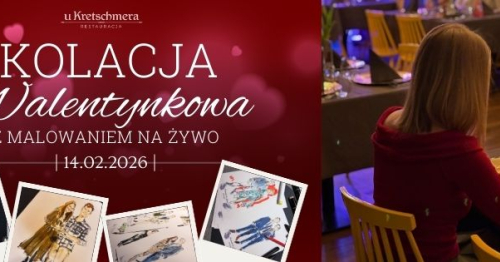 Kolacja WALENTYNKOWA z malowaniem na żywo