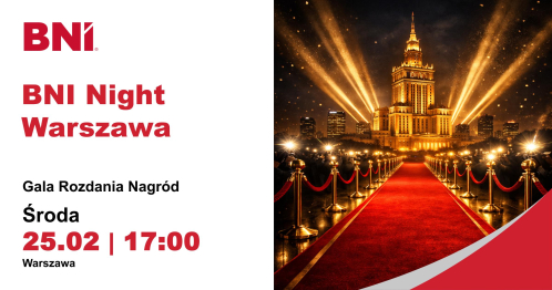 BNI Night Warszawa: Gala wręczenia nagród, 25.02.2026