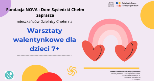 Warsztaty walentynkowe dla dzieci 7+