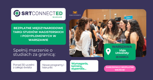 SRT ConnectED - Bezpłatne Międzynarodowe Targi Studiów Magisterskich i Podyplomowych