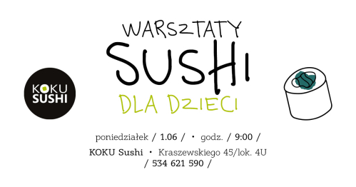Warsztaty KOKU Sushi Białystok dla dzieci