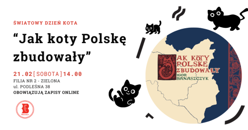 "Jak koty Polskę zbudowały" - Dzień Kota w Bibliotece w Zielonej