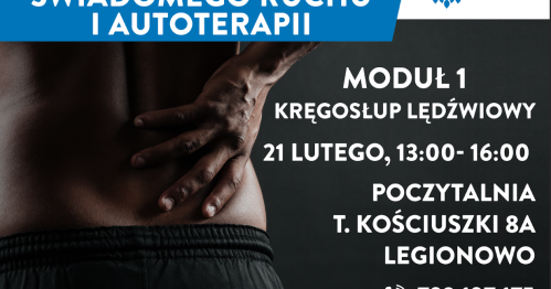 Warsztaty Świadomego Ruchu i Autoterapii - Moduł 1: Kręgosłup lędźwiowy