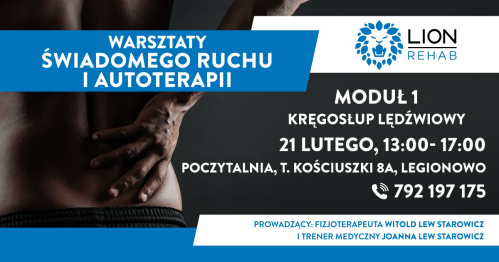 Warsztaty Świadomego Ruchu i Autoterapii - Moduł 1: Kręgosłup lędźwiowy