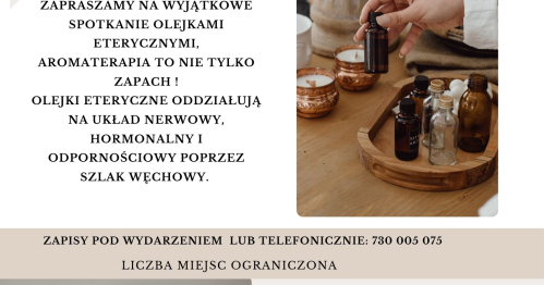 Poczuj to- spotkanie z olejkami eterycznymi