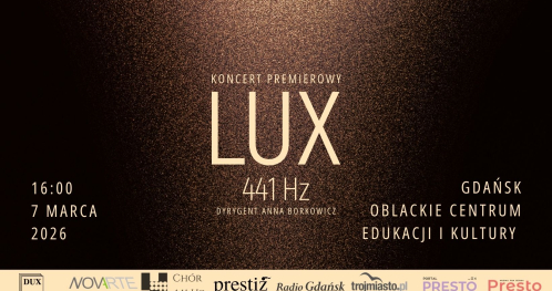 ********SOLD OUT******** KONCERT PREMIEROWY PŁYTY "LUX" - CHÓR 441 HZ
