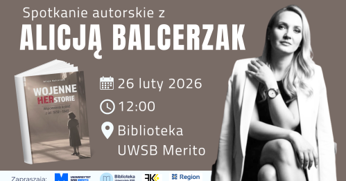 Spotkanie autorskie z Alicją Balcerzak