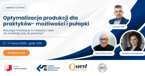 Webinar: OPTYMALIZACJA PRODUKCJI DLA PRAKTYKÓW - MOŻLIWOŚCI I PUŁAPKI