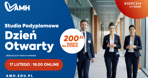 Dzień Otwarty Online - Studia podyplomowe w AMH