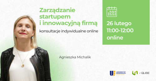 Zarządzanie startupem i innowacyjną firmą - konsultacje online