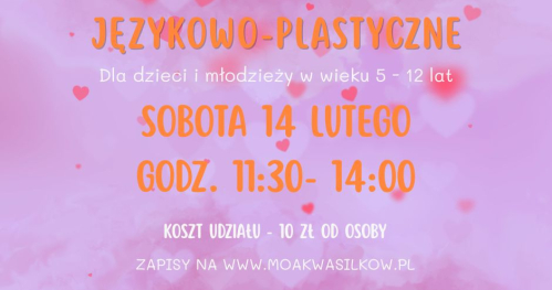 Warsztaty językowo-plastyczne w świetlicy MOAK w Dąbrówkach
