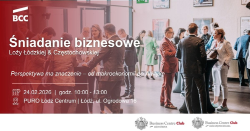 Śniadanie Biznesowe Loży Łódzkiej & Częstochowskiej BCC