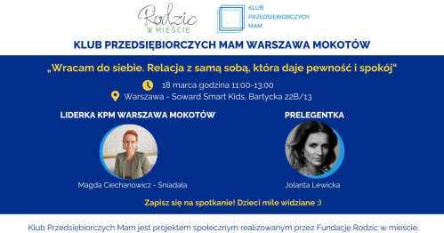 Klub Przedsiębiorczych Mam Warszawa Mokotów - 18.03.2026