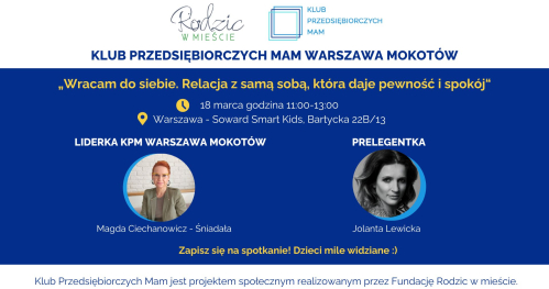 Klub Przedsiębiorczych Mam Warszawa Mokotów - 18.03.2026