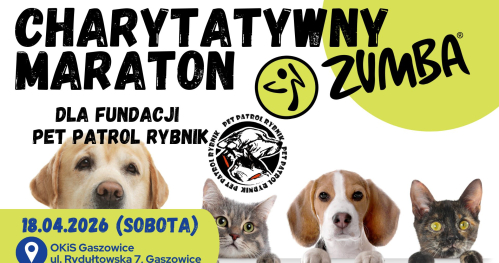 Charytatywny Maraton Zumby dla Fundacji Pet Patrol Rybnik