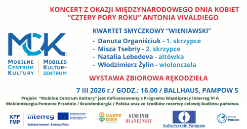 KONCERT Z OKAZJI MIĘDZYNARODOWEGO DNIA KOBIET. "CZTERY PORY ROKU"  - ANTONI0 VIVALDI