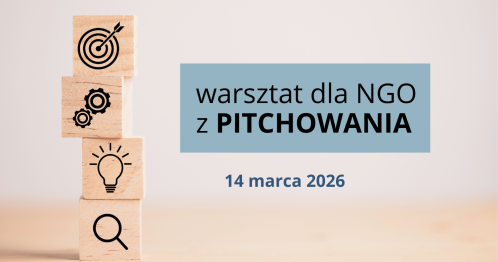 "Pitchowanie. Sztuka wystąpień publicznych" - bezpłatny warsztat dla NGO