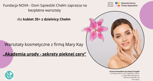 Warsztaty kosmetyczne "Akademia urody - sekrety pięknej cery."