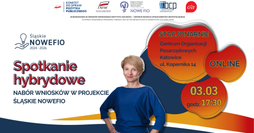 Spotkanie informacyjne - nabór wniosków Śląskie NOWEFIO