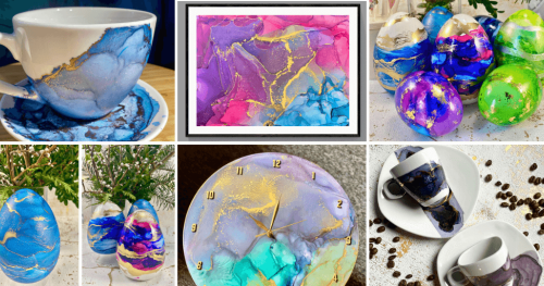 Warsztaty Alkohol Inks - malowanie tuszami alkoholowymi