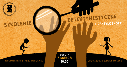 Szkolenie detektywistyczne z daktyloskopii dla rodzin w bibliotece w Starej Miłosnej