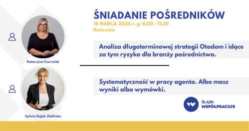 ŚLĄSK WSPÓŁPRACUJE śniadanie dla pośredników MARZEC