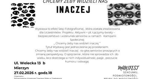 Wystawa - Łączymy światy -bezpieczeństwo i wizerunek seniorów