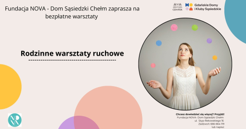 Rodzinne warsztaty ruchowe (1 opiekun + 1 dziecko)