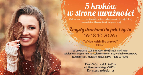 "5 kroków w stronę uważności" - Zmysły drzwiami do pełni życia