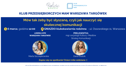 Klub Przedsiębiorczych Mam Warszawa Targówek - 06.03.2026