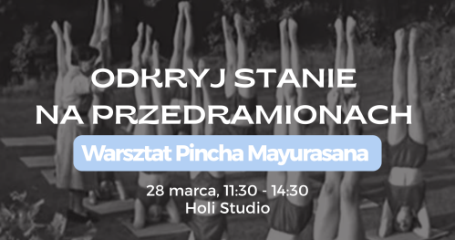 Odkryj  stanie na przedramionach - warsztat z PINCHY