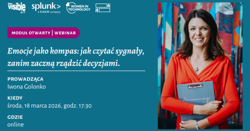 Webinar "Emocje jako kompas: jak czytać sygnały, zanim zaczną rządzić decyzjami" | Iwona Golonko