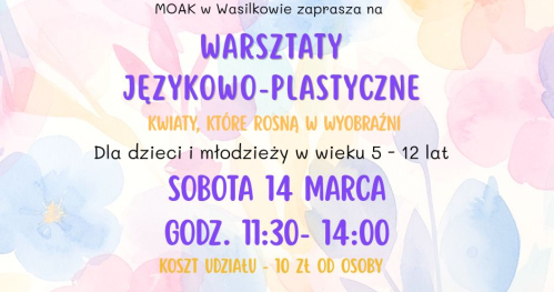 Warsztaty językowo-plastyczne w świetlicy MOAK w Dąbrówkach