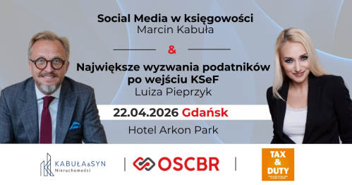 Social Media + wyzwania podatników  - dla biur rachunkowych z OSCBR