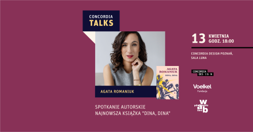 Agata Romaniuk - spotkanie autorskie wokół książki "Dina, dina"
