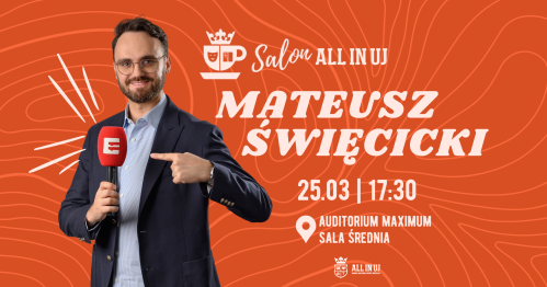 Salon All In UJ z Mateuszem Święcickim