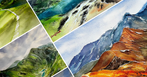 "Sadzą malowane" - akwarela między światłem a cieniem - warsztaty FINEness Art Festival