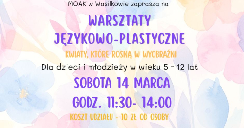 Warsztaty językowo-plastyczne w świetlicy MOAK w Dąbrówkach