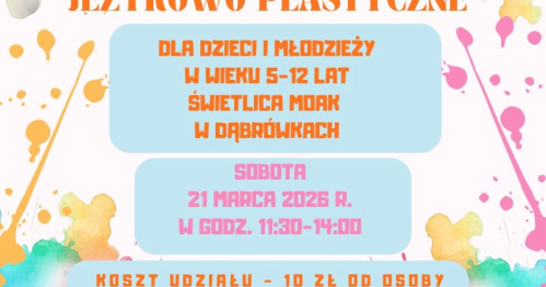 Warsztaty językowo-plastyczne w świetlicy MOAK w Dąbrówkach