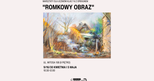 Warsztaty plastyczne dla uczniów klas 7-8 "Romkowy obraz" z opiekunem