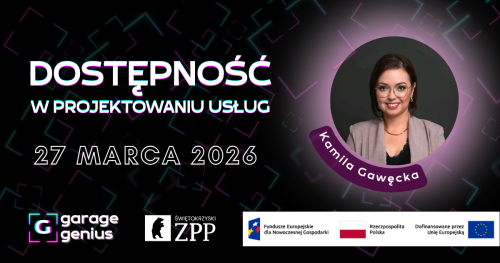 Dostępność w projektowaniu usług | webinar Garage Genius