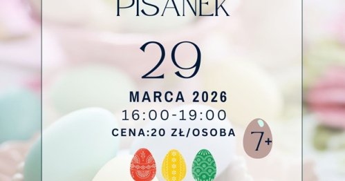 Warsztat z malowania pisanek - 29.03.2026 godz. 16:00-19:00 w Świetlicy MOAK w Sochoniach